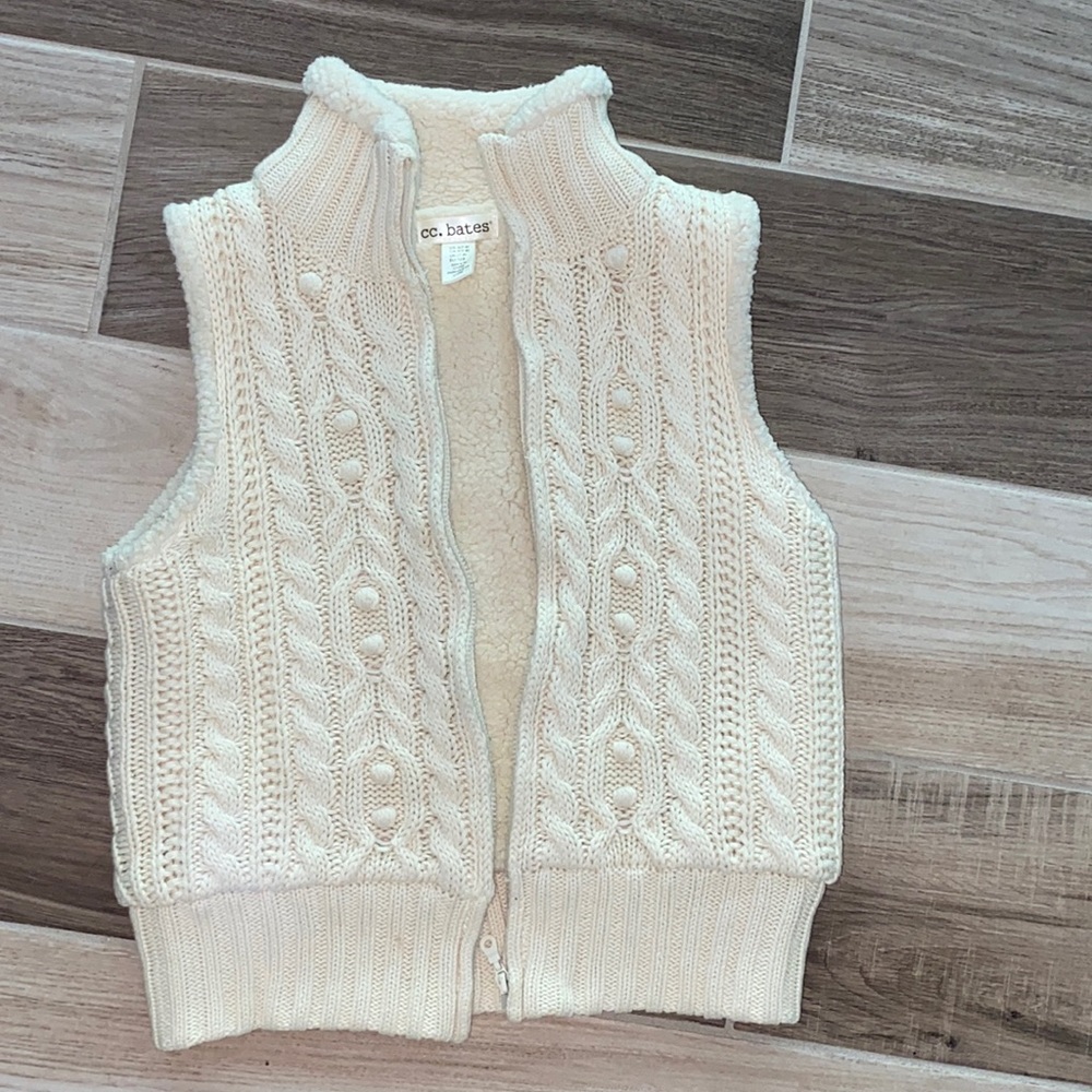 Girls cable kit Zipper vest S